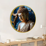 Premium Gautam Buddha Spiritual Round Wall Painting