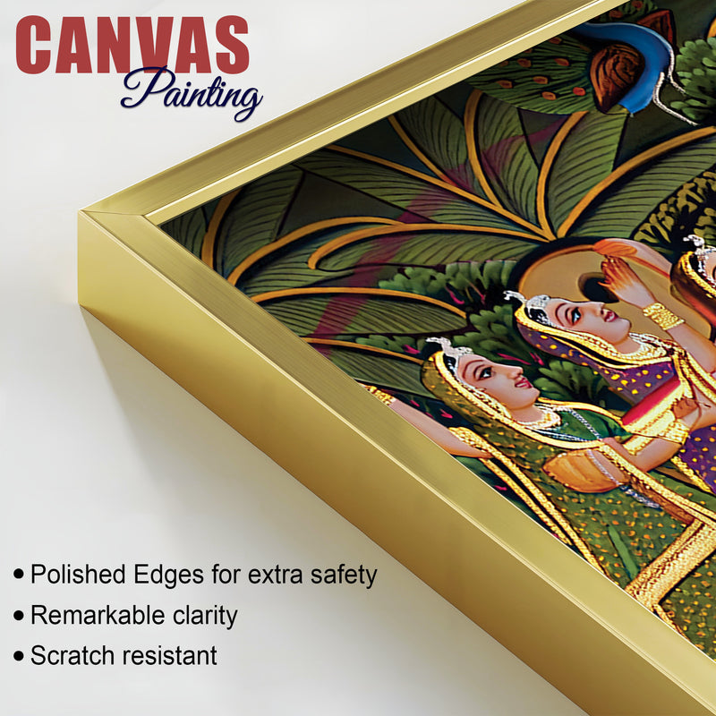 Premium Pichwai Krishna Holi Wall Painting