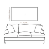 Indian God Ganesha in Vintage Style – Framed Wall Canvas