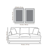 Mid-Century Abstract Contemporary Aesthetic Wall Art Set of 2
