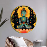 Zen Gautam Buddha Round Paintings for Home and Office
