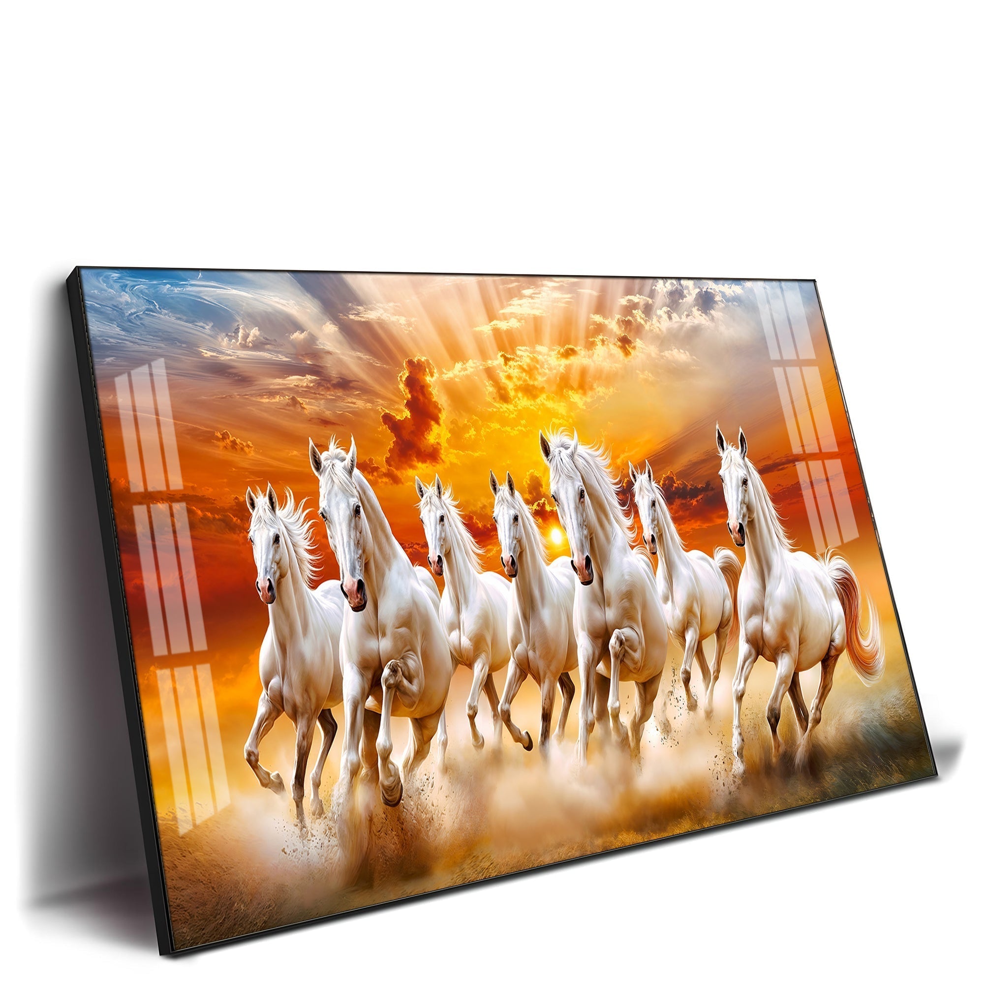 Horse Acrylic Wall Painting – Rustic Horse Canvas Wall Art